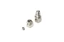 A Pro Boat motor coupler set including a collet, nut, and grub screw on a white background.