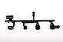 A black plastic parts tree containing various shock cap components for Axial RC vehicles.