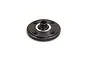 A black Kyosho 43T ring gear for RC differential on a white background.