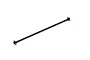 A black Kyosho center drive shaft with universal joints at both ends, isolated on a white background.
