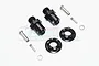 GPM Black Aluminium 12mm to 17mm Wheel Hex Adapters 2Pcs TRX410/17X19-BK