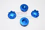 GPM Blue Aluminium 22mm Wheel Nuts 4Pcs TXM005-B