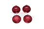 GPM Red Aluminium 24mm Wheel Nut 4Pcs MAKX005-R