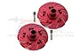 GPM Red Aluminium 17mm Brake Disc Wheel Hex +6mm Adapters 2Pcs MAI10+6/DISK-R