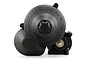A black plastic Axial centre transmission spur gear cover set for an RC vehicle, shown against a white background.