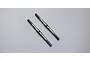 Two silver-coloured metal RC turnbuckles with threaded ends and a central adjustment hole, displayed against a plain white background.