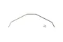 A silver metal Kyosho 2.8mm rear sway bar for RC cars, shown with a small white identification tag marked 2.8.