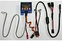 HiLantronics I-KILLY II RC car engine kill switch unit with digital display, wiring harness, and connectors on a white background.