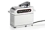 HiLantronics Hercules HLT70180D 1/5 scale high-voltage digital servo with a silver aluminium case and black aluminium servo horn.