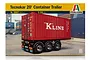 Italeri 1/24 scale Tecnokar 20' Container Trailer model kit box art showing a red K-Line shipping container on a trailer chassis.