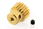 UDI Brass 16T 0.6Mod Pinion Gear UD1601-036