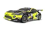 HPI Racing 1/10 scale E10 RC touring car featuring a black and neon yellow GRRRacing Toyota 86 livery with sponsor decals.