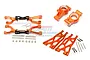 GPM Orange Aluminium Rear Suspension Arms & Hubs Set TXM545522-OR