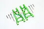 GPM Green Aluminium Rear Lower Suspension Arms 2Pcs w/ Hardware SLA2W056-G