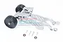 GPM Silver Aluminium Wheelie Bar w/ Wing Mount MAO040R-S