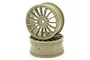 Kyosho 2" Gold 15 Spoke Rims 2Pcs VZH003G
