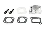 Rovan silver aluminium intake manifold set for 71cc RC engines, including manifold, gaskets, and mounting bolts.