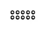 Axial 4mm Black Steel Flanged Nyloc Nuts 10Pcs AXA1045