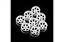 Yeah Racing Rear Plastic Wide Rim Set For 1/28 Kyosho Mini-Z AWD - White WL-0146WH