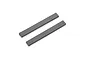 Two rectangular grey foam battery cushion strips for RC cars, shown against a plain white background.