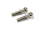 Two silver metal pivot balls with threaded shafts, shown against a plain white background.