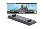 A Fujimi 1/700 scale IJN Kongo battleship model kit box art above a black plastic display stand.