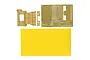 Fujimi detail-up parts for Chibimaru Ship Kaga, including a wooden deck sticker sheet, a photo-etched metal fret, and a separate wooden deck component.