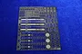 A photo-etched metal detail set for 1/350 scale Japanese Navy ship catapults, featuring various intricate parts on a single brass-colored fret.