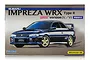 Fujimi 1/24 scale Subaru Impreza WRX Type R STI Version IV/VI plastic model kit box art featuring a blue car with gold wheels.