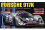 Box art for a Fujimi 1/24 scale Porsche 917K model kit featuring the 1971 Sebring 12-hour race winner with Martini & Rossi livery.