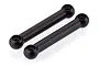 Two black plastic steering linkage rods with ball joint ends for UDI 1/16 scale RC cars.