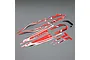 Pro Boat White/Red Impulse 32" Decal Set PRB289007