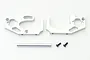 Kyosho Silver Aluminium Rear Axle Mount Set EF206S