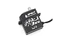 A black Yeah Racing micro servo with IP67 waterproof rating and 3KG torque label on a white background.