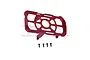 GPM Red Aluminium Battery Holder SCX240126-R