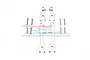 GPM Silver Aluminium Front & Rear Sway Bars 4Pcs UDR312FR-S