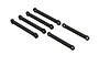 A set of six black ARRMA RC steering linkages arranged in a grid pattern against a white background.