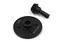 Yeah Racing steel differential gear set 38T/13T for Axial RBX10 Ryft, featuring a black metal ring gear and pinion gear.