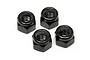 HPI 4mm Black Steel Nyloc Nuts 4Pcs Z664