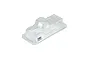 Clear, unpainted Pro-Line 1946 Dodge Power Wagon RC truck body shell for SCX24, shown from a high-angle studio view.
