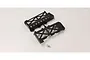 Kyosho battery cover set for Psycho Kruiser, including two black plastic covers and a small set of mounting screws on a white background.