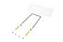 Kyosho Rear Wing Set w/ Hardware For Fantom EFW001G