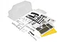 Kyosho 1/10 Mad Van Unpainted Body Shell w/ Decal Sheet & Hardware FAB503