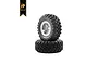 Hobby Plus 1.0" Super Soft MT Crawler Tyres on Grey Rims - Beadlocked Wheel Set 604002