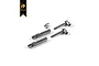 Hobby Plus CR-24 steel centre drive shafts and small hardware components on a white background.