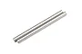 Two identical silver-coloured metal suspension shafts for an RC car, shown against a white background.