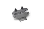 Kyosho bumper mount for 1/8 Inferno GT RC car, showing two black plastic parts on a sprue against a white background.