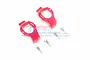 GPM Red Aluminium Front Hub Carriers (C-Hubs) 2Pcs TXMS019-R