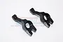 GPM Black Aluminium Rear Hub Carriers 2Pcs CRA022-BK