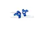 GPM Blue Aluminium Steering Hubs 2Pcs LM021-B